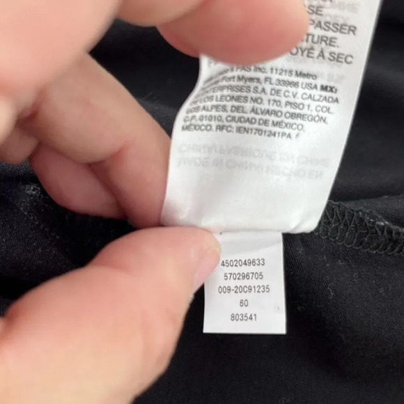 Chico's Colorblock Mesh Top Size L Dolman Sleeves Partial Zebra Print Career - Picture 10 of 10